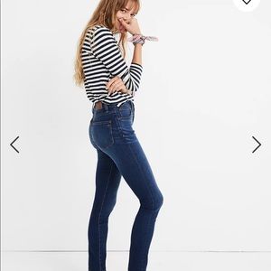 madewell roadtripper high waist ankle skinny jeans jansen wash